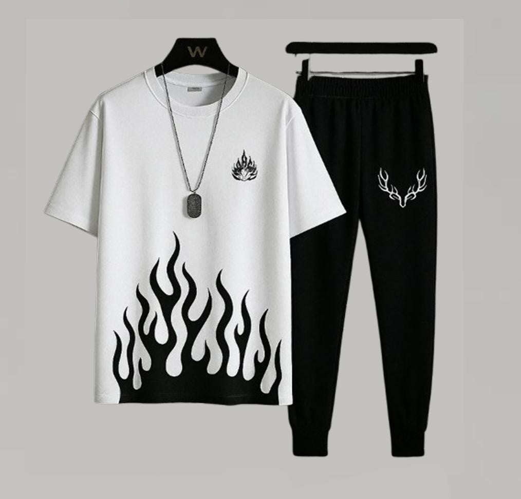 2 Pcs Men’s Micro Plain Track Suit – Comfortable Sportswear Set | Free Shipping
