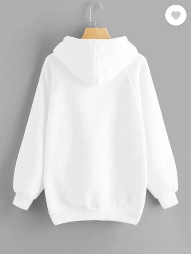 Men’s Fleece Hoodie in Pakistan | 1 Pc Plain Stitched Hoodie – White | Free Shipping