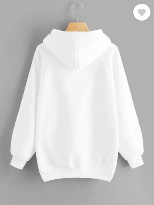 Men’s Fleece Hoodie in Pakistan | 1 Pc Plain Stitched Hoodie – White | Free Shipping