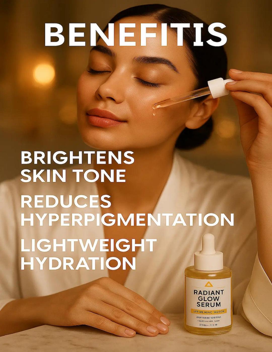 Adiant Glow Whitening Face Serum – 30ml | Brightening & Hydrating | Free Shipping