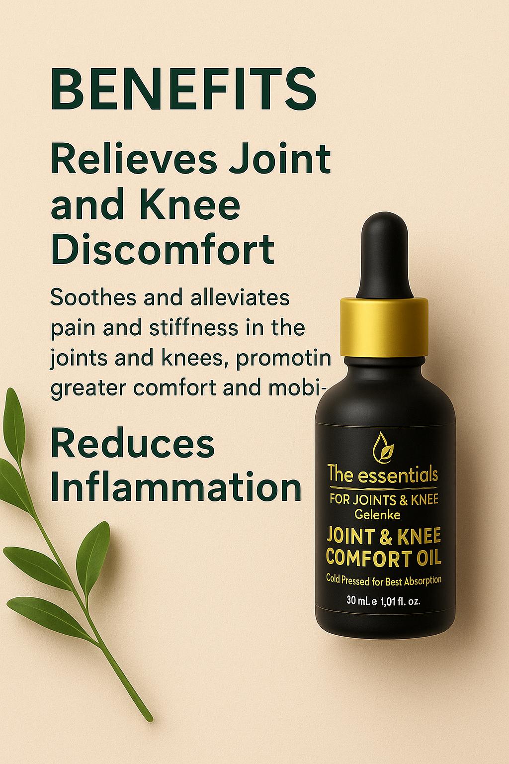 Joint & Knee Comfort Oil – 30ml | Pain Relief & Mobility Support | Free Shipping