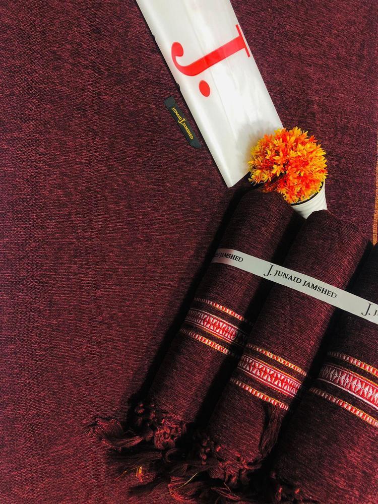 Luxurious Maroon Velvet Shawl – Plain 3 Yards Elegant Winter Wrap | Free Shipping