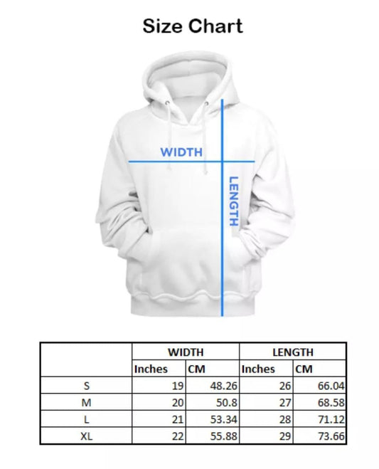 Men’s Fleece Printed Hoodie – Black | Warm & Stylish Winter Wear | Free Shipping