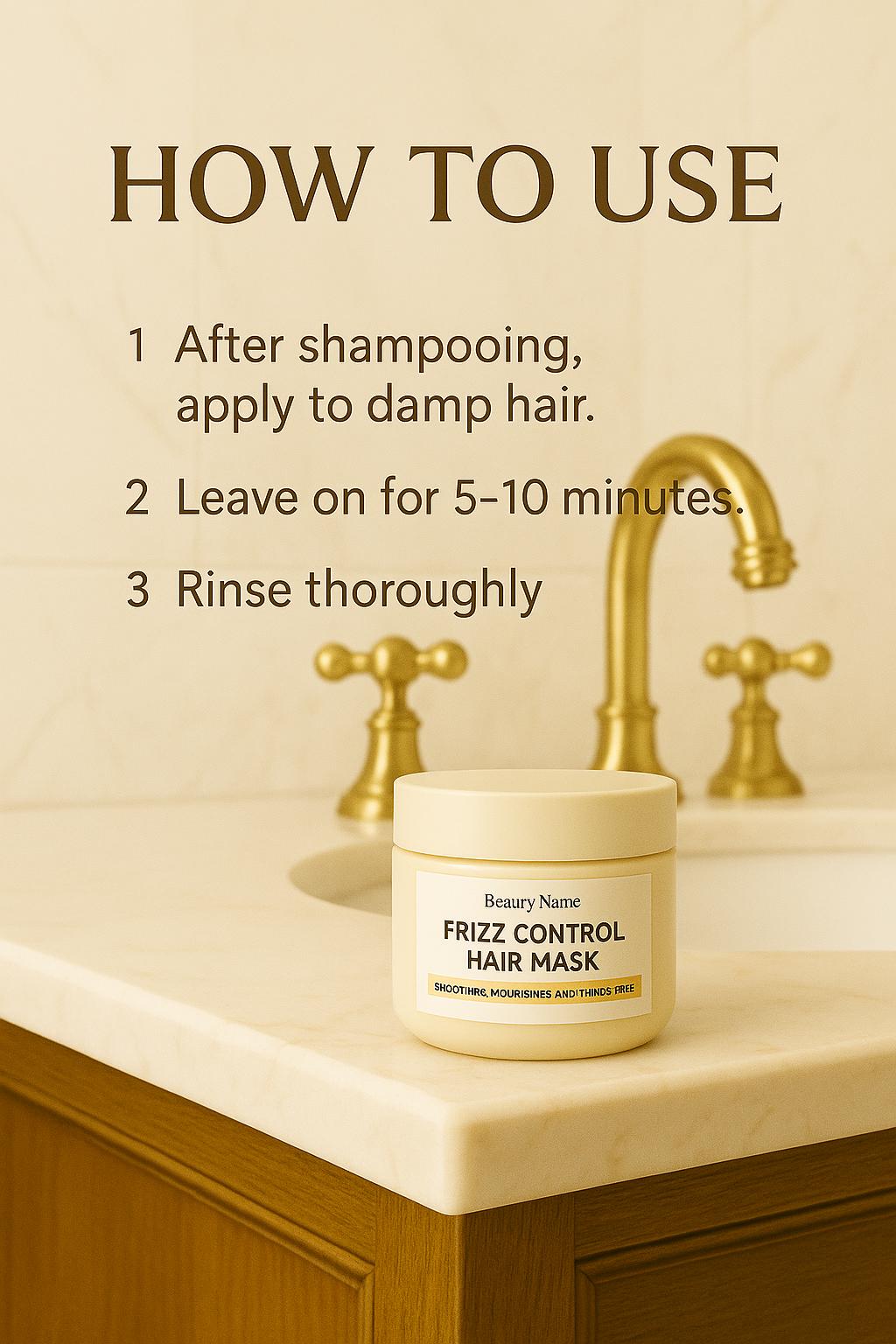Nourish Essence Hair Mask – 300ml | Frizz Control & Hair Repair | Free Shipping