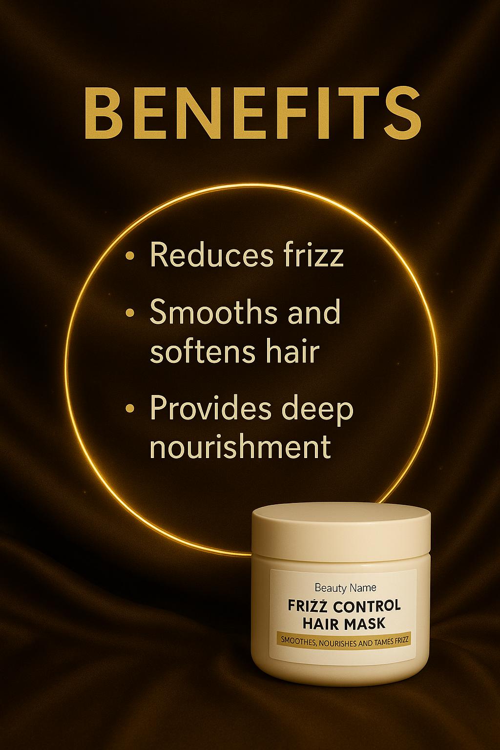 Nourish Essence Hair Mask – 300ml | Frizz Control & Hair Repair | Free Shipping