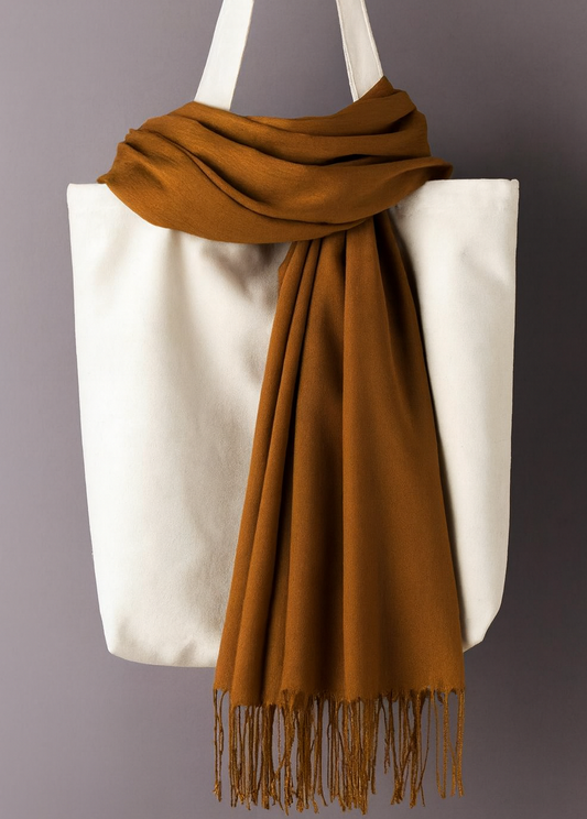 Women’s Kashmiri Shawl | Elegant Plain Winter Wrap | Free Shipping