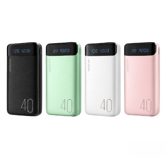 Portable Power Bank 20000mAh in Pakistan | High-Capacity with LED Display & Fast Charging (Random Color) | Free Shipping